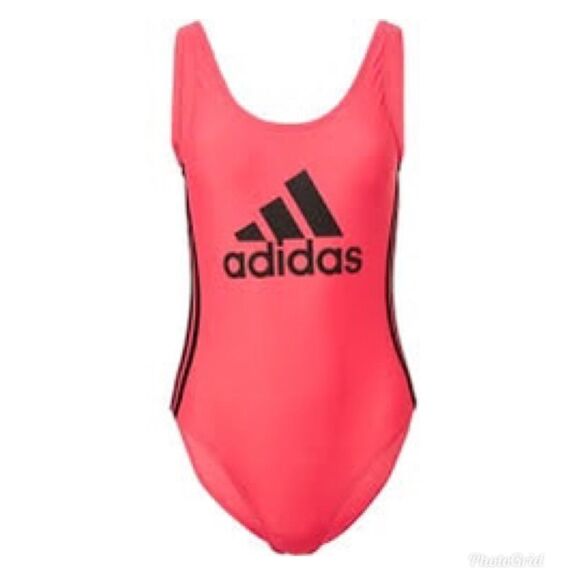 Adidas Core Solid Logo One-Piece Swimsuit - Picture 1 of 8